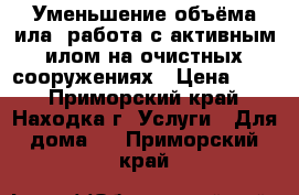 Уменьшение объёма ила, работа с активным илом на очистных сооружениях › Цена ­ 10 - Приморский край, Находка г. Услуги » Для дома   . Приморский край